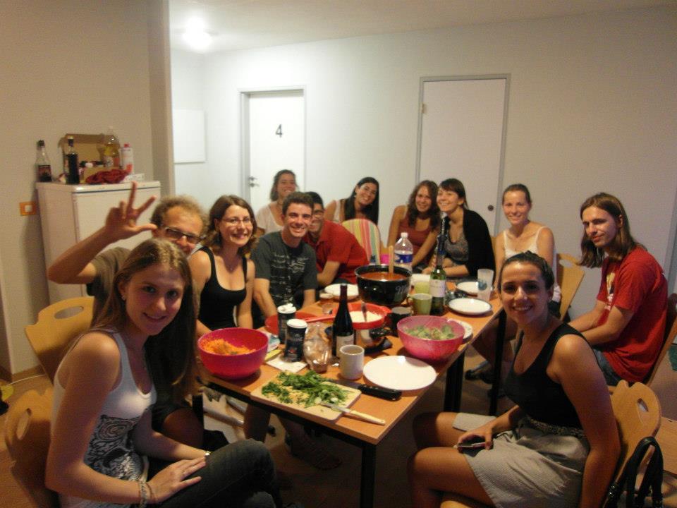 Noch einmal unsere Gruppe, diesmal beim Kochtreffen bei Kristin.