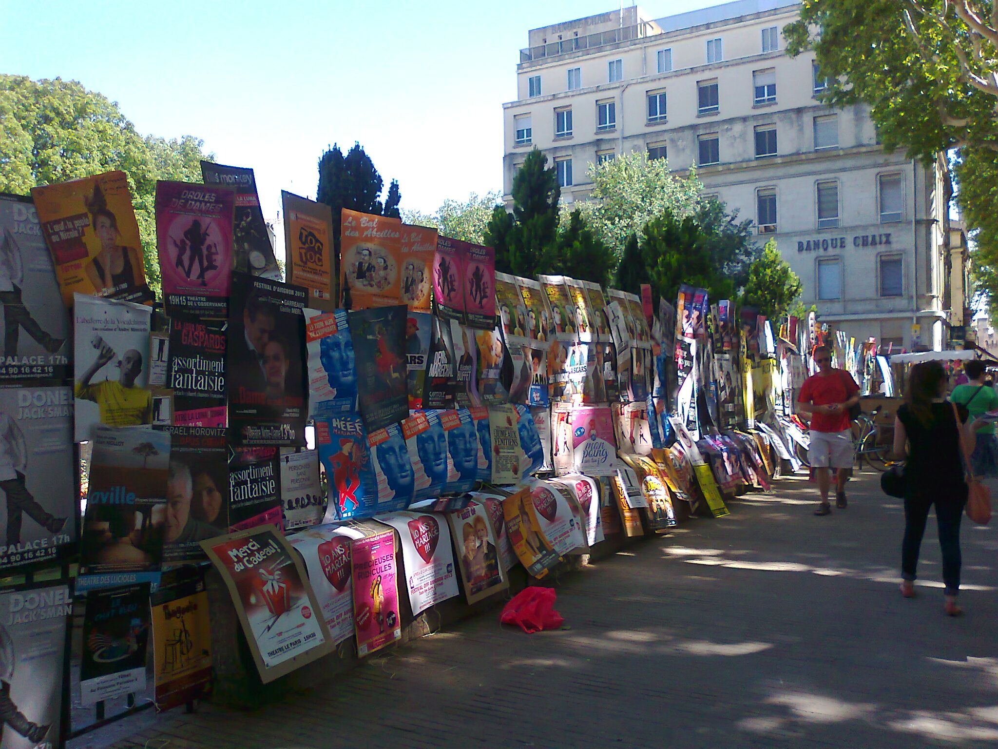 Les affiches d'Avignon.